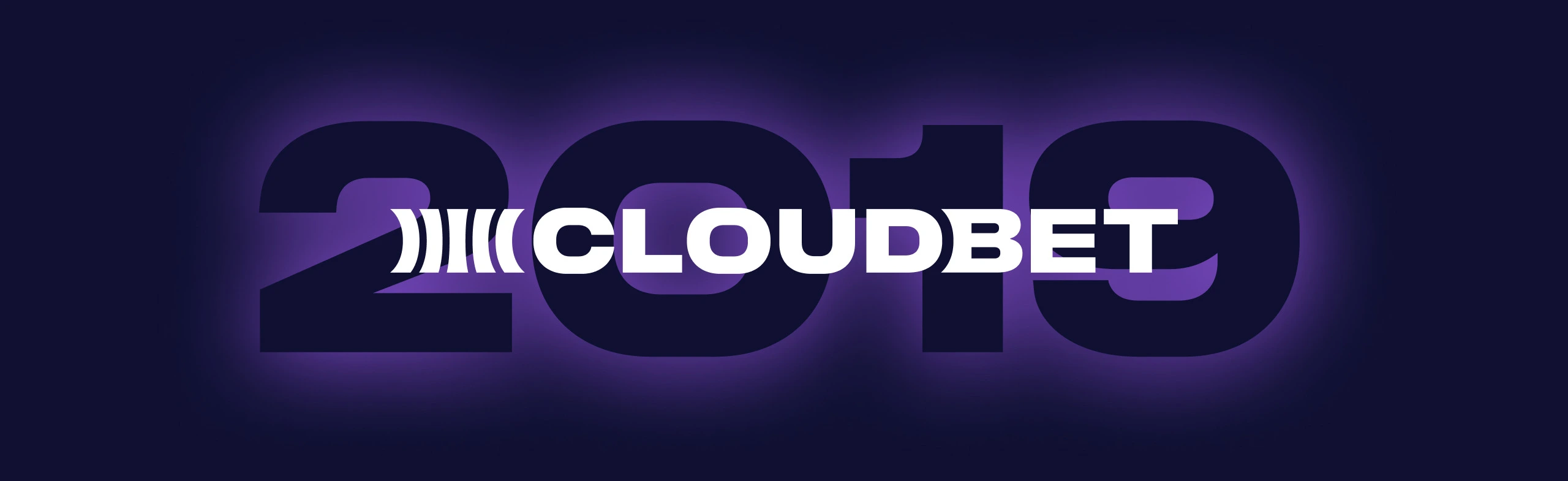 cloudbet logo with 2019 in the background