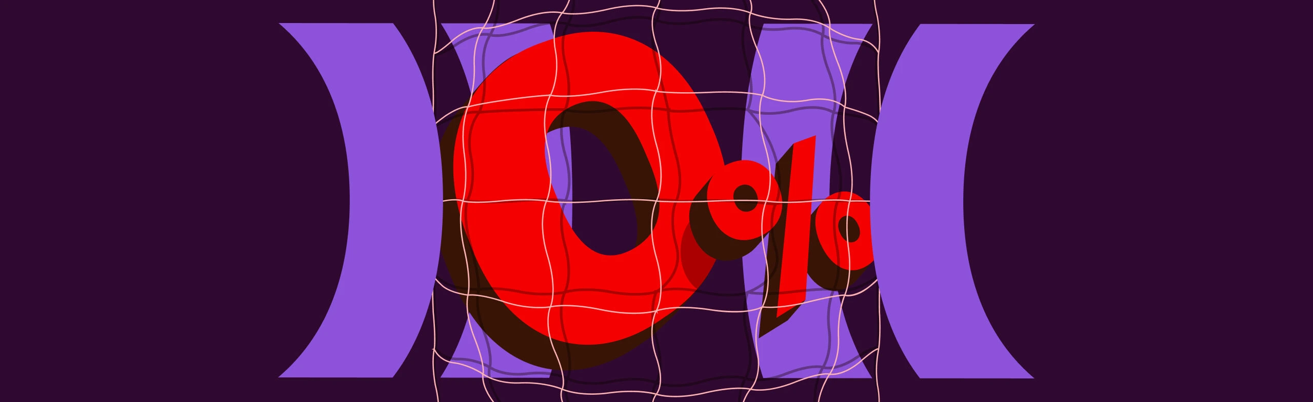zero percent in a big red graphic style over cloudbet logo