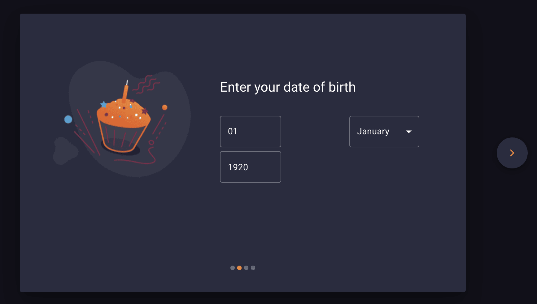 Cloudbet Enter Date of Birth